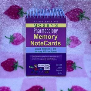 Mosby's Pharmacology Memory NoteCards